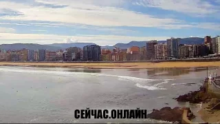 Веб-камера с видом на Бискайский залив, Хихон 📺 Прямо сейчас смотреть онлайн