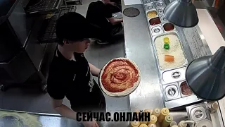 Онлайн трансляция горячем цеху пиццерии «Додо Пицца» на Октябрьском проспекте, Череповец