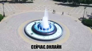 Онлайн трансляция с видом на фонтан на Казачьей площади Краснодара