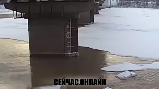 Веб-камера с видом на шкалу уровня воды в реке Кондома, Кузедеево 📺 Прямо сейчас смотреть онлайн