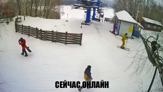 Онлайн трансляция кресельного подъёмника в спортивной деревне «Новинки»