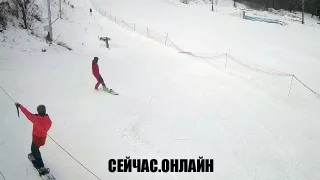 Онлайн трансляция с видом на середину учебной трассы в спортивной деревне «Новинки»